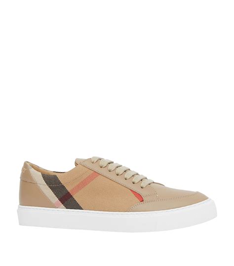 burberry sneakers sale women's|burberry leather suede and house check sneakers.